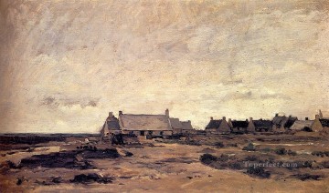  francois pintura - Le Village De Kerity En Bretagne Barbizon Impresionismo paisaje Charles Francois Daubigny paisaje